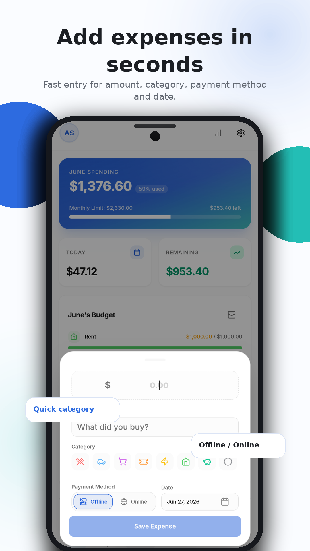 Add Expense Screen